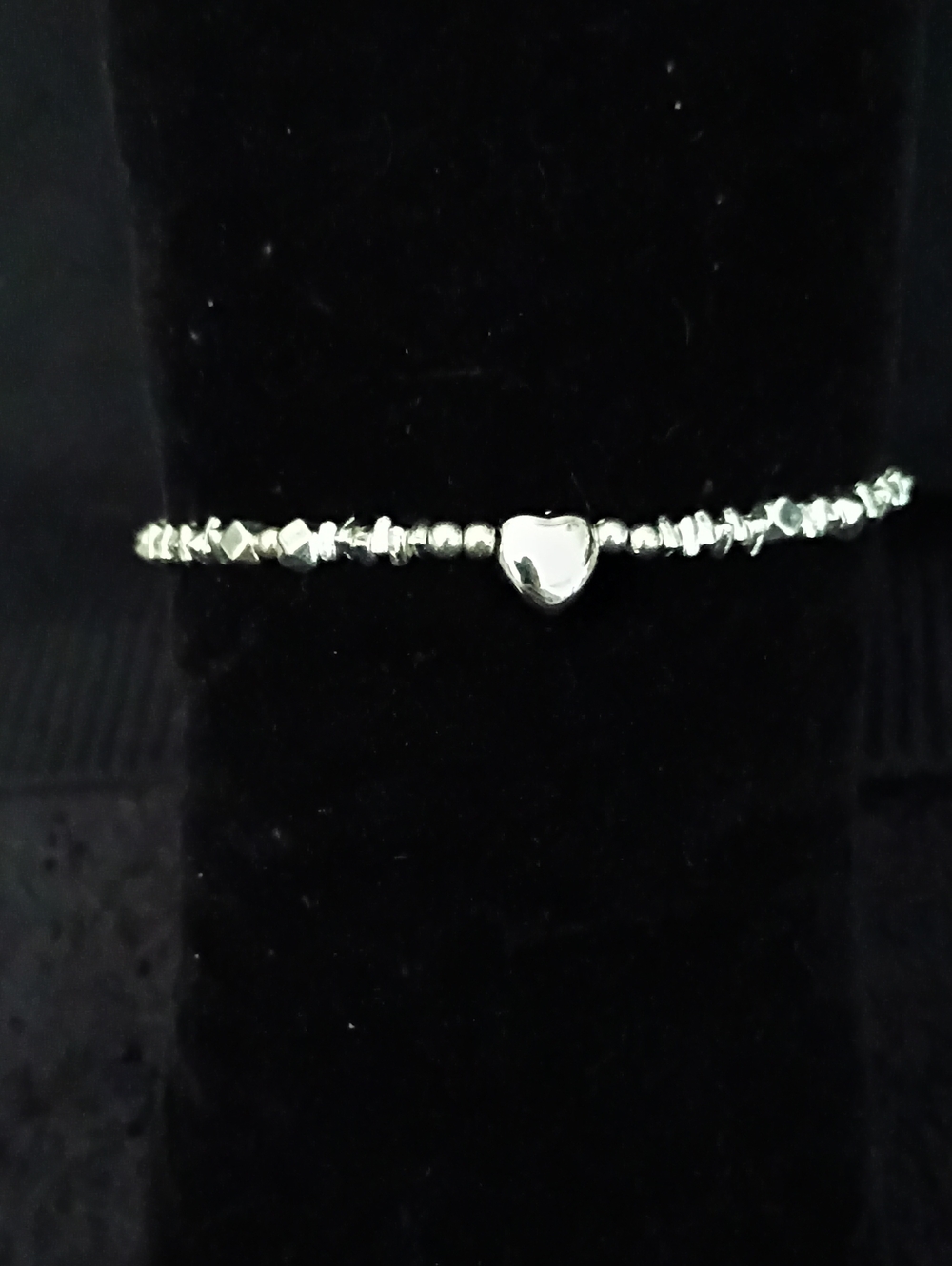 *NWOT* Sterling Silver Heart Beaded Bracelet - Women Jewelry